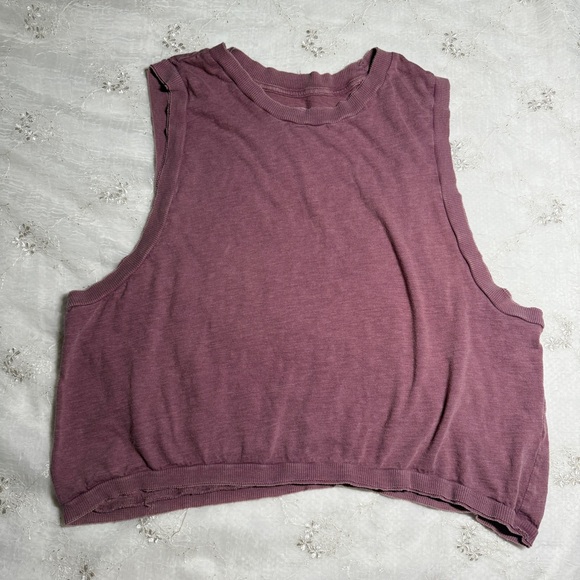 free people movement mauve athletic tank top size large - Picture 1 of 3